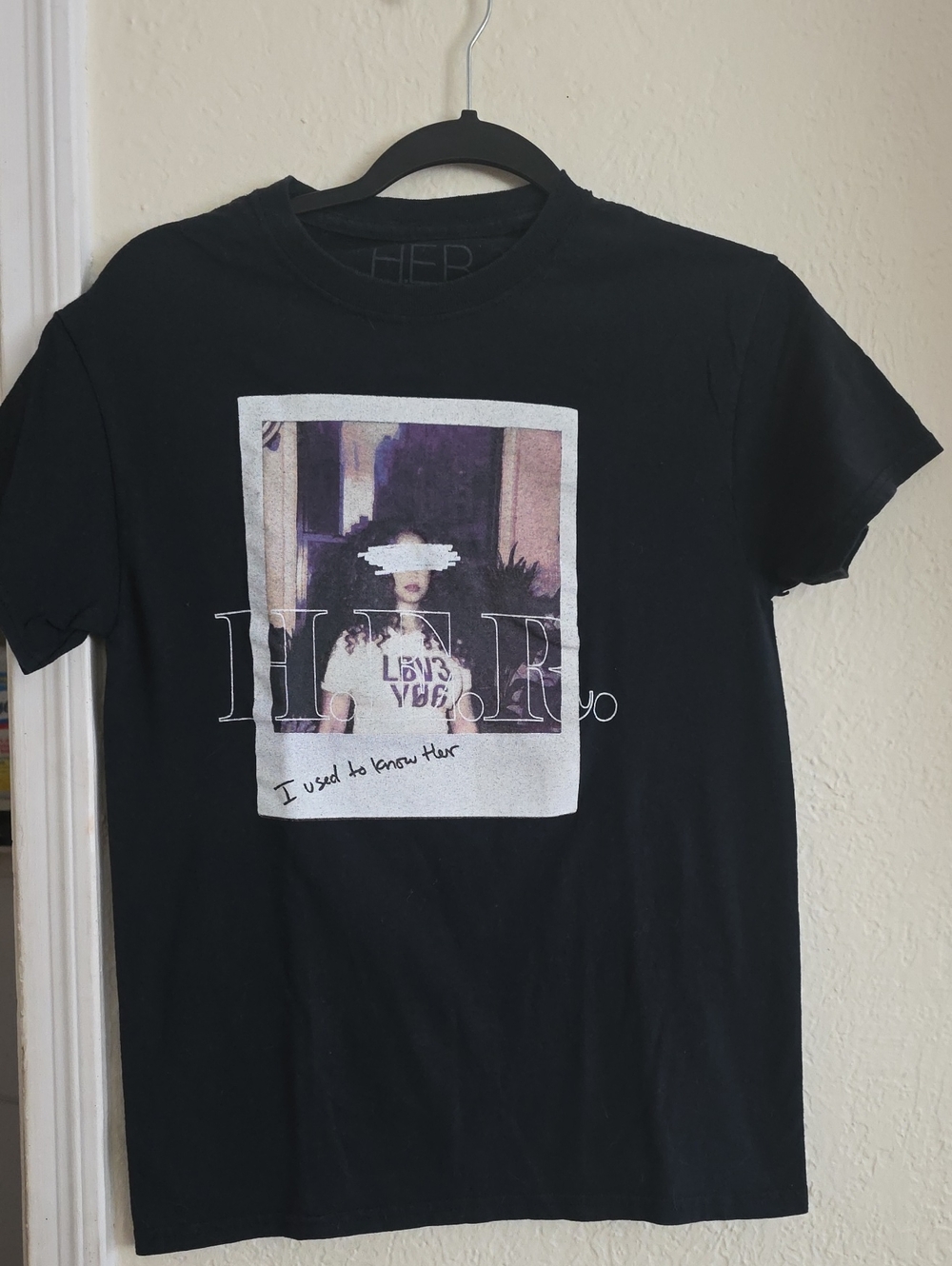 Black Graphic Photo-Print Short Sleeve Tee